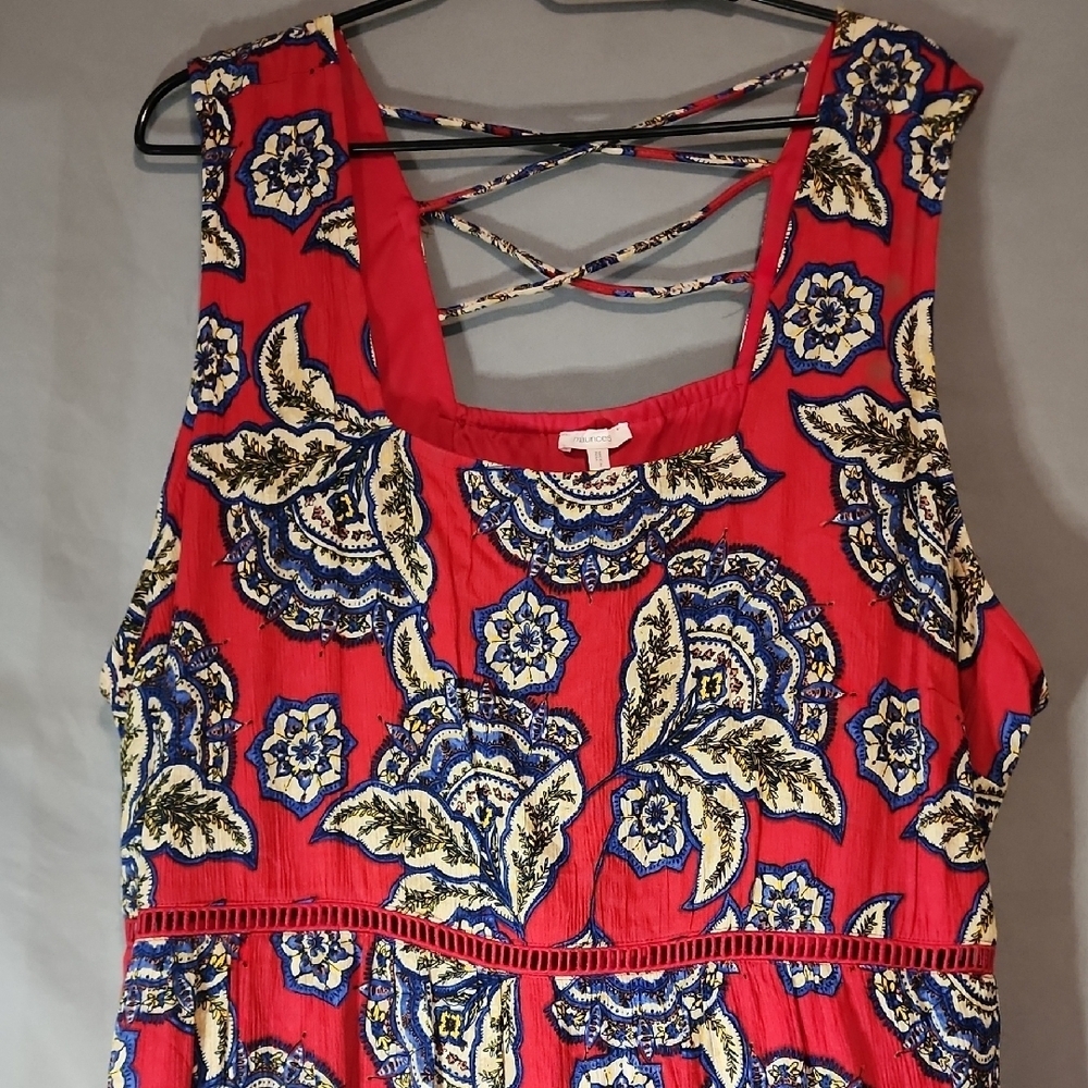 Maurices NWT Red Sleeveless Scoop Neck Sundress 3XL - Picture 3 of 11